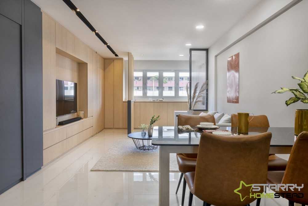 Modern Living Room with TV Console and TV