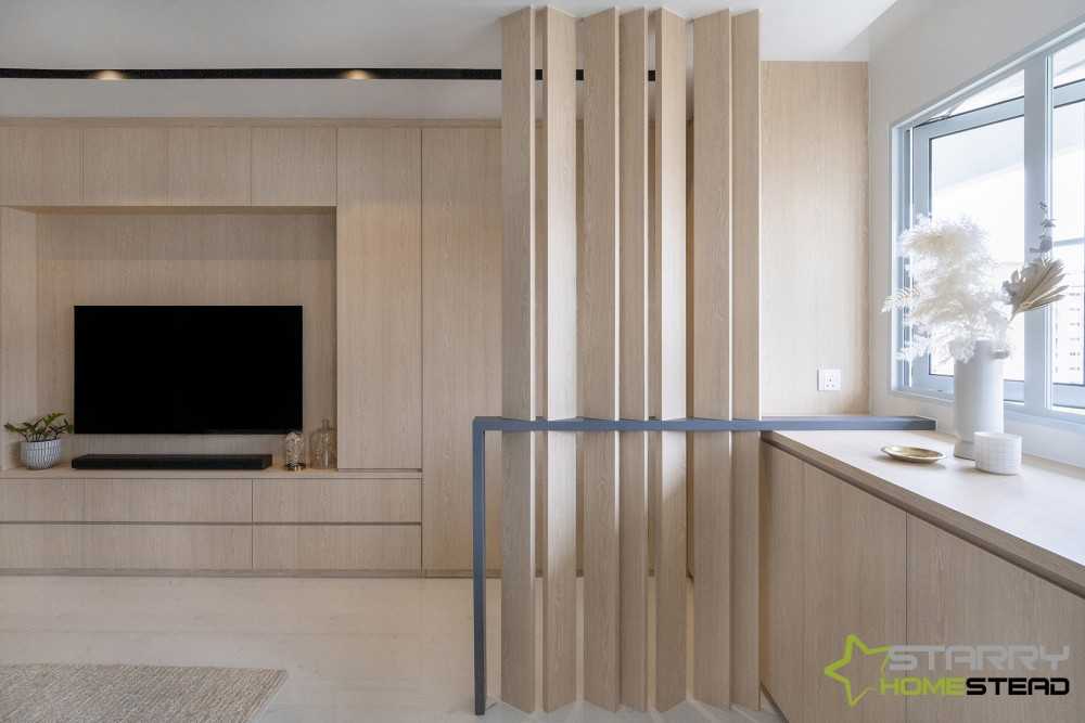 Modern Living Room with Sofa and TV