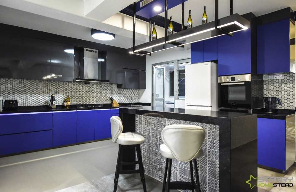 Eclectic Kitchen with Kitchen Island and Kitchen Backsplash