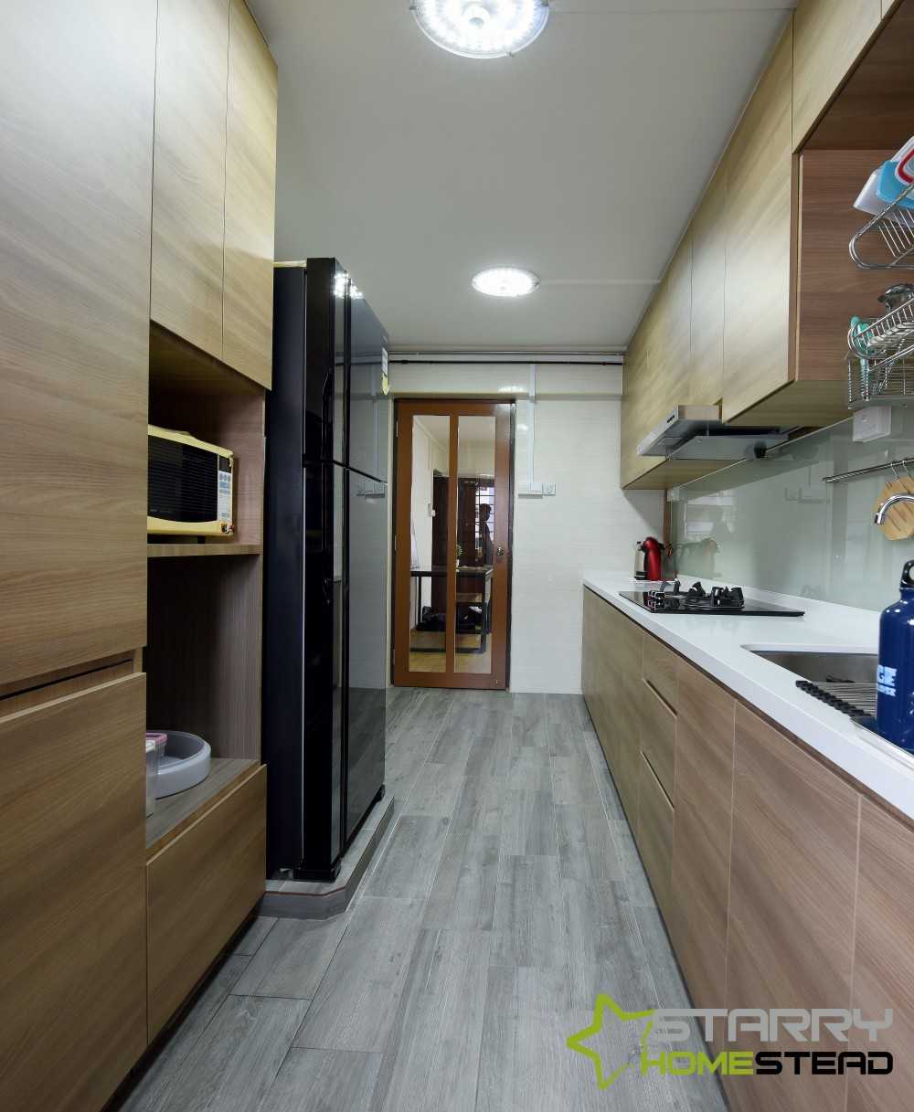Industrial Kitchen with Countertop and Kitchen Accessories
