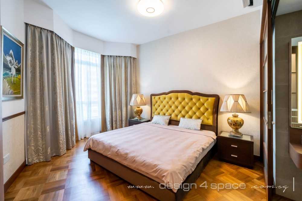 Contemporary Bedroom with Wardrobe and Bedside Table