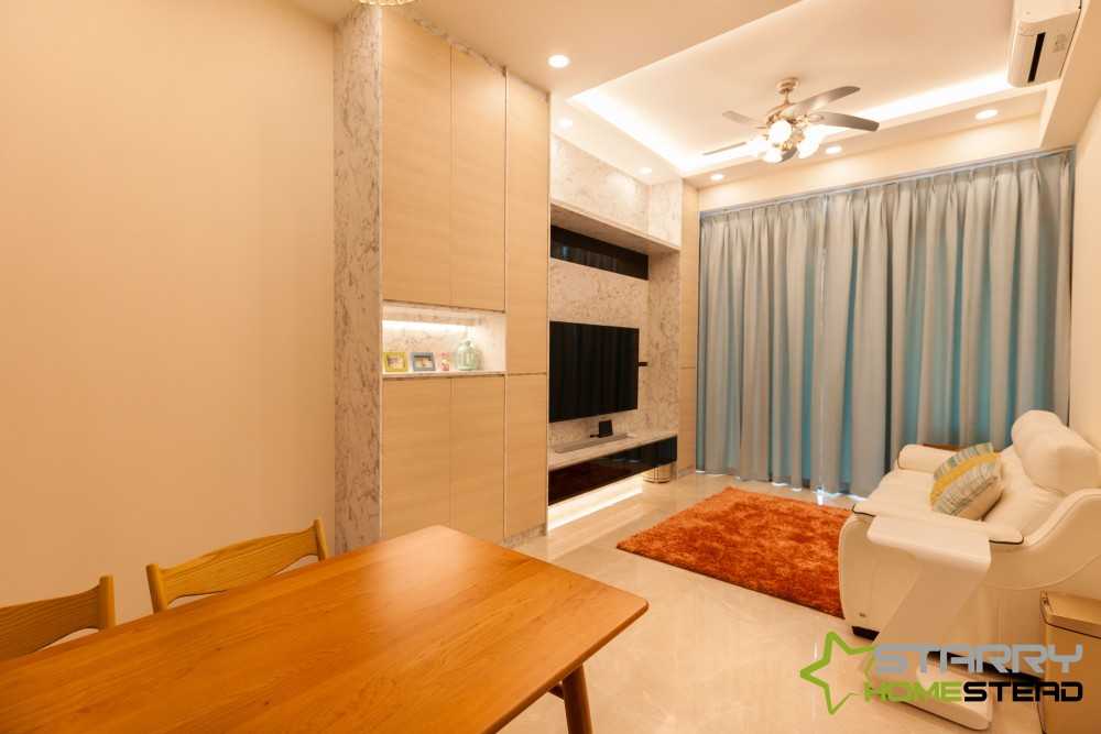 Modern Living Room with Feature Wall and Sofa