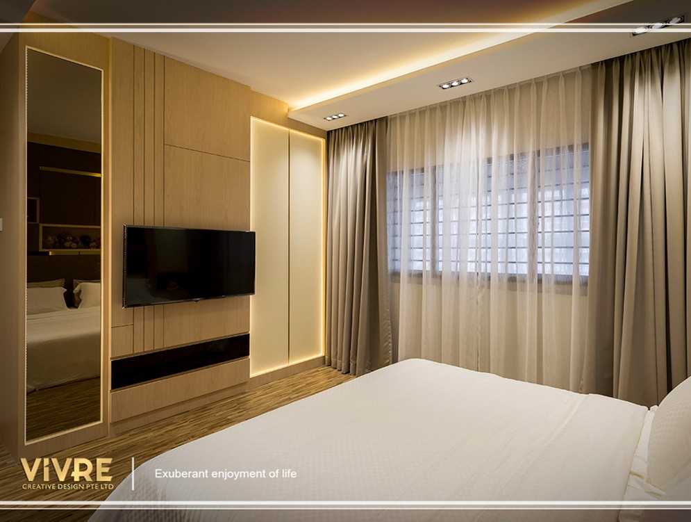 Modern Bedroom with Vinyl Flooring and Cove Lighting