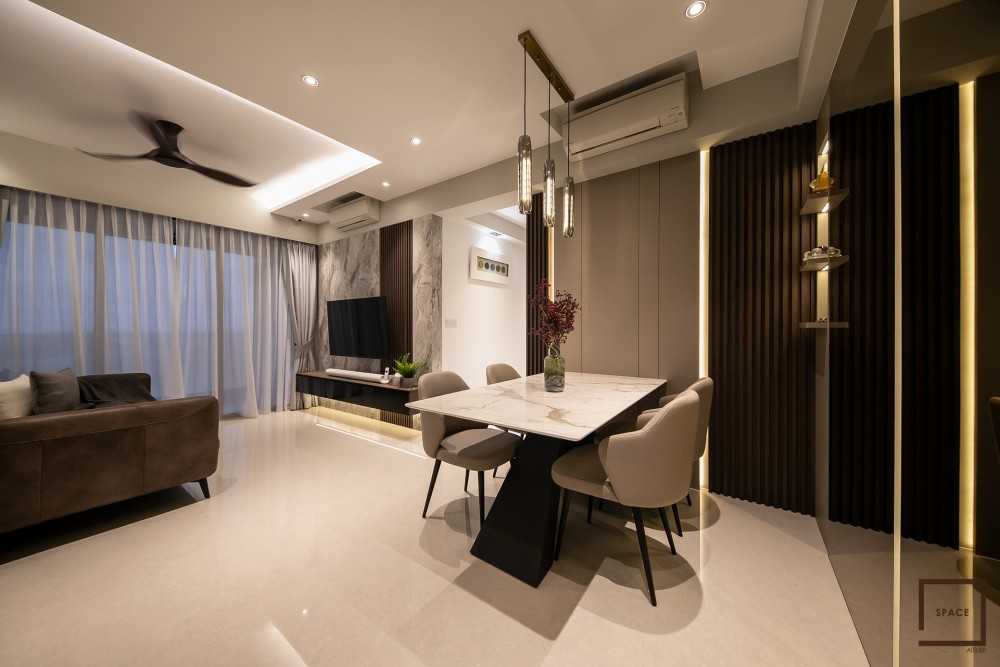 Modern Living Room with TV Console and Sofa