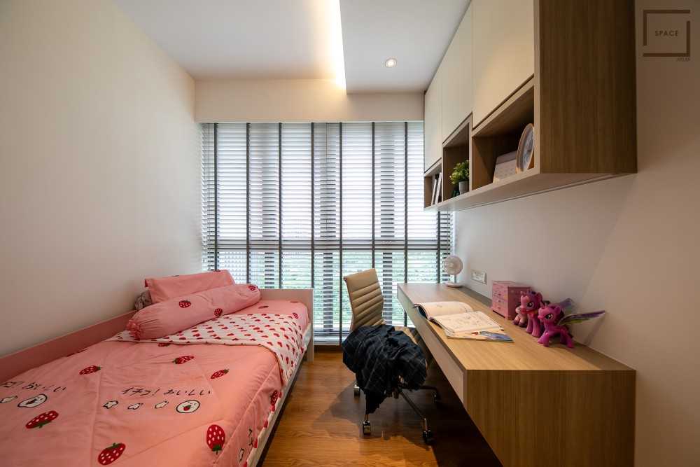 Modern Kids Room with Bookshelf and Toys