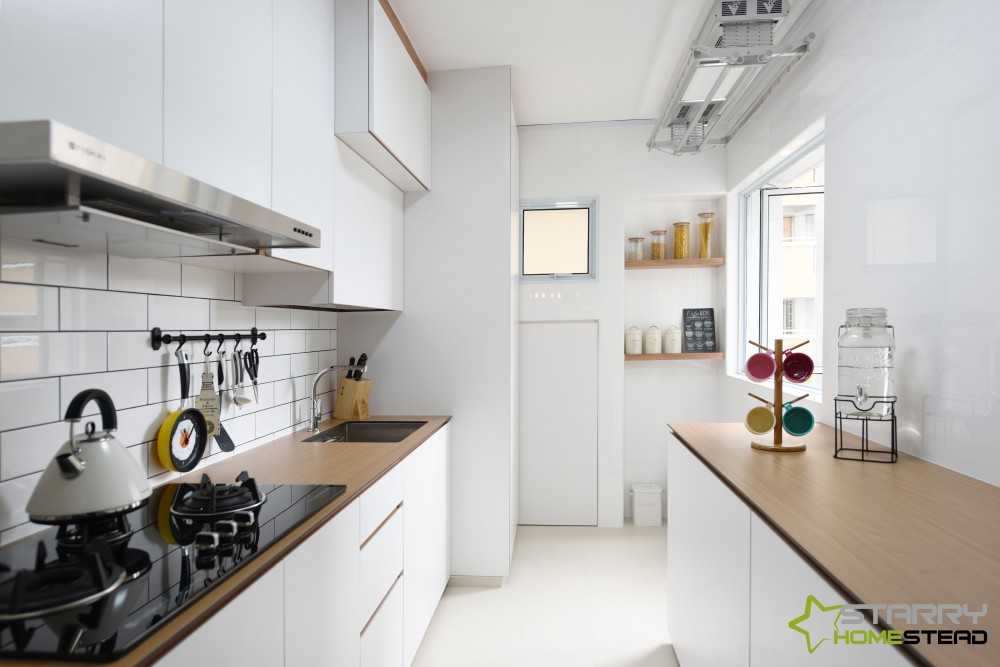 Scandinavian Kitchen with Kitchen Backsplash and Kitchen Cabinets