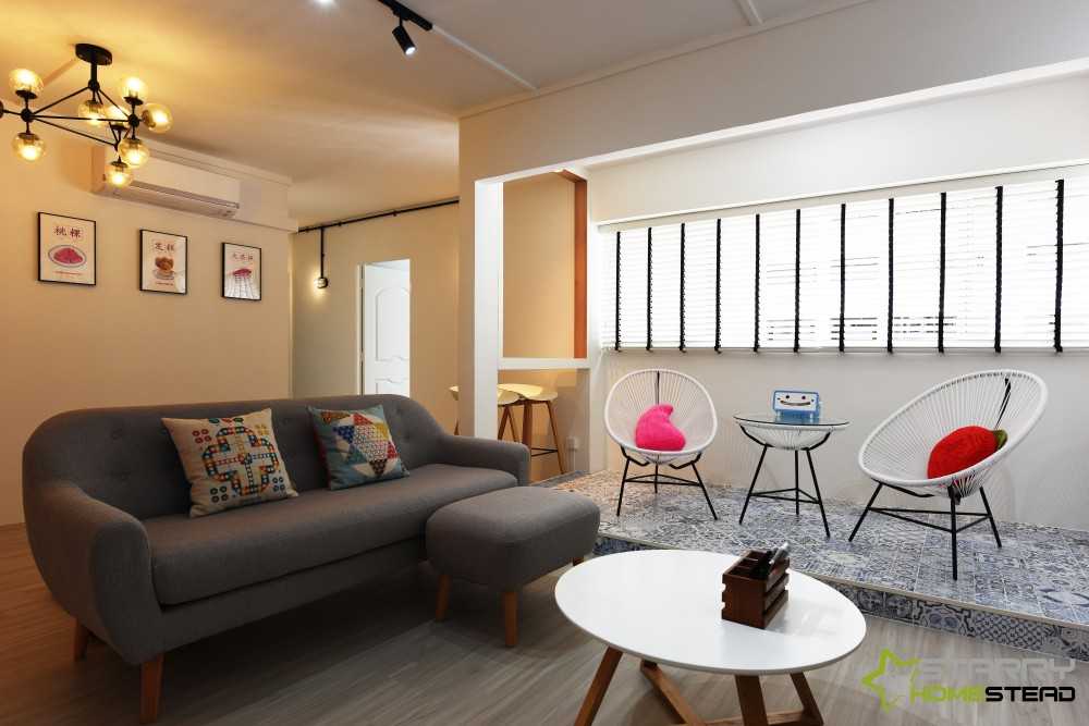 Scandinavian Living Room with Sofa and Coffee Table