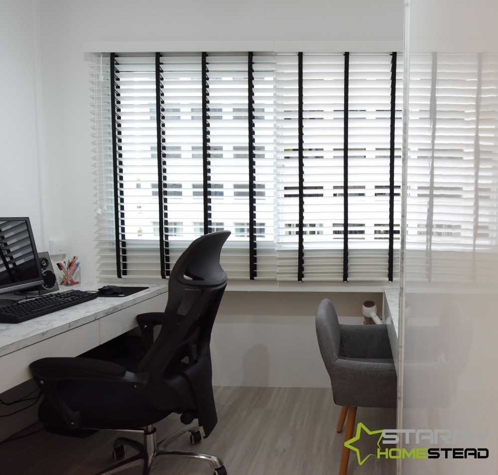 Scandinavian Study with Desk and Desk Chairs