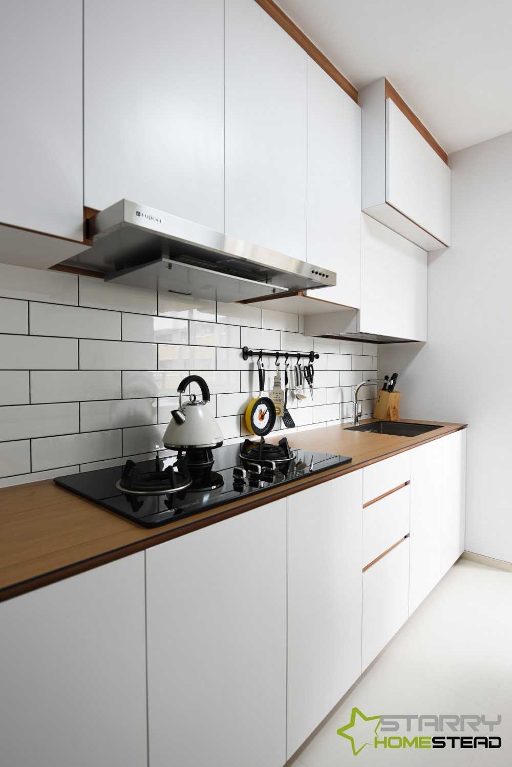 Scandinavian Kitchen with Kitchen Backsplash and Kitchen Accessories