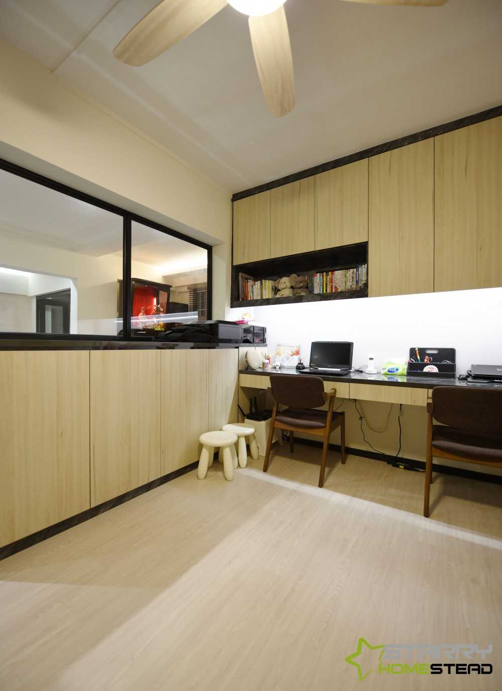 Scandinavian Study with Desk and Desk Chairs