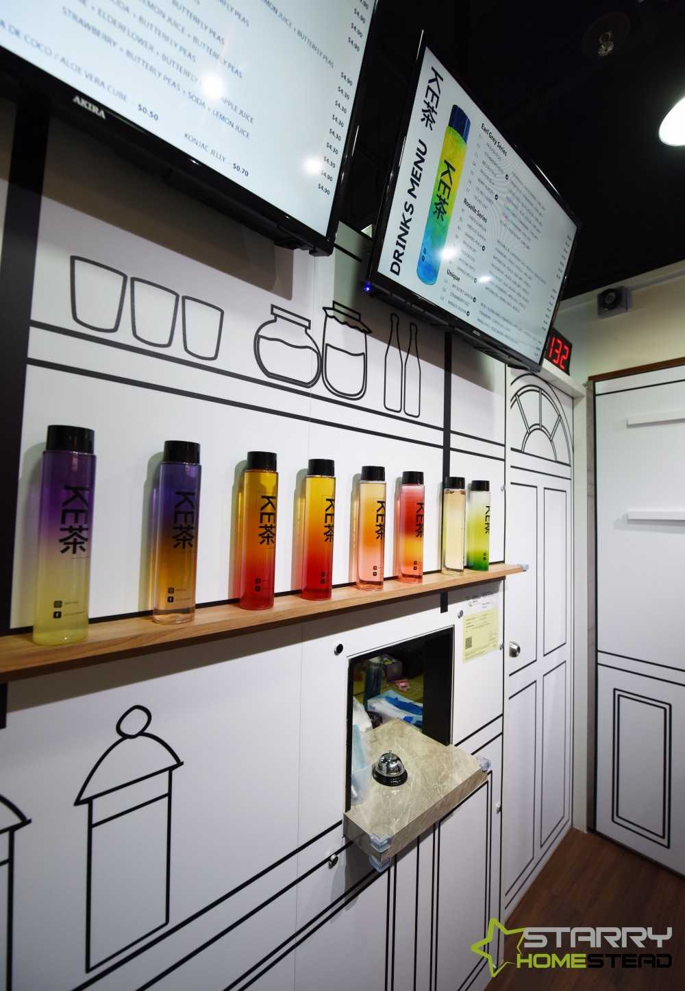 Scandinavian Shopfront with TV and Display Cabinets