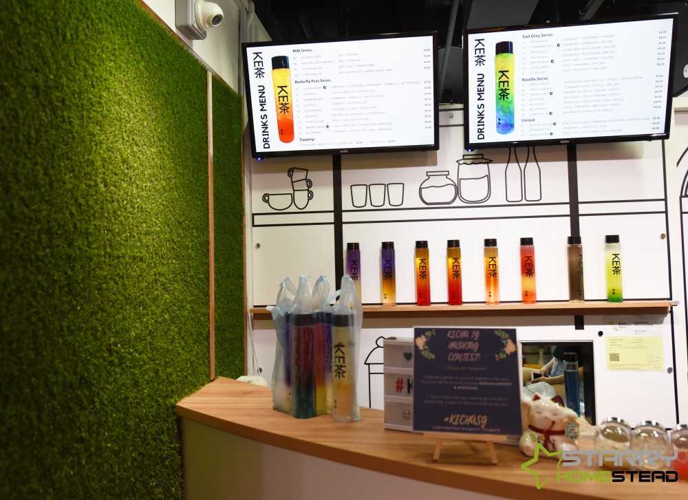 Scandinavian Shopfront with Bar Counter and TV