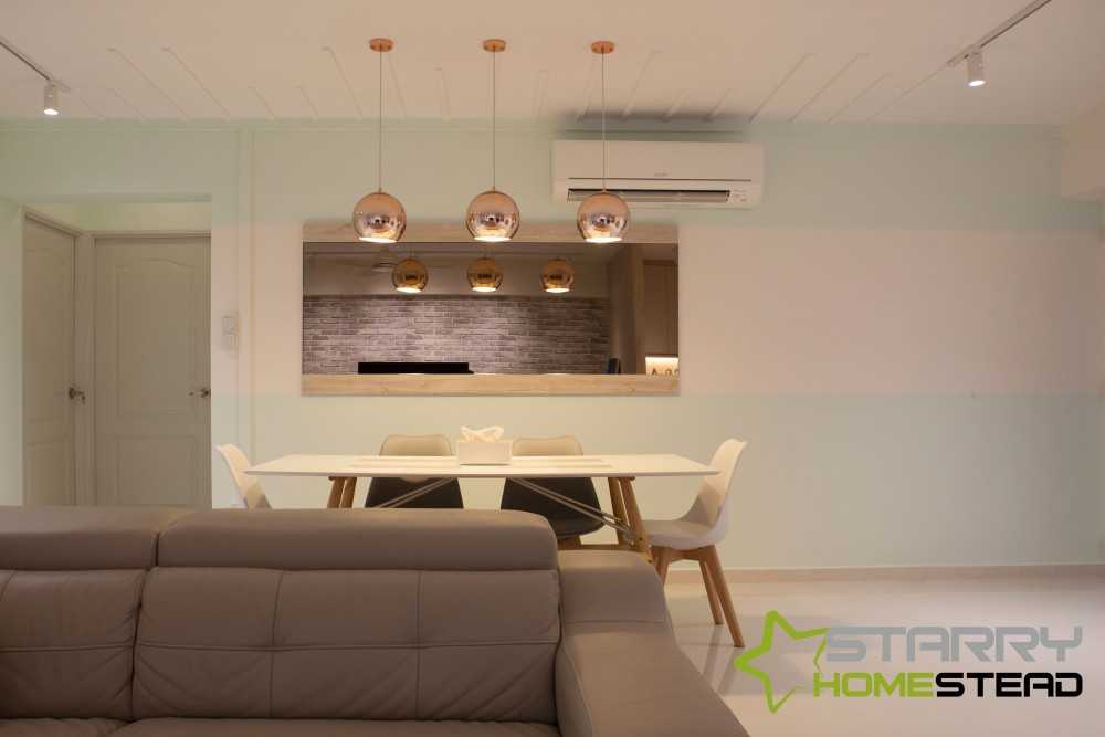 Scandinavian Dining Room with Dining Table and Dining Chairs