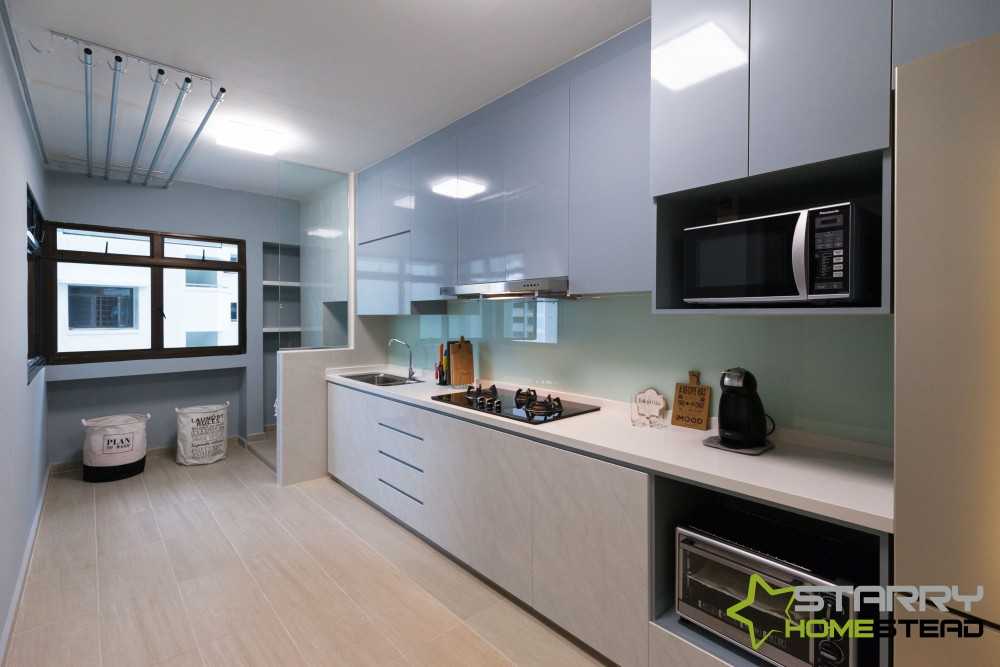 Scandinavian Kitchen with Kitchen Accessories and Kitchen Cabinets