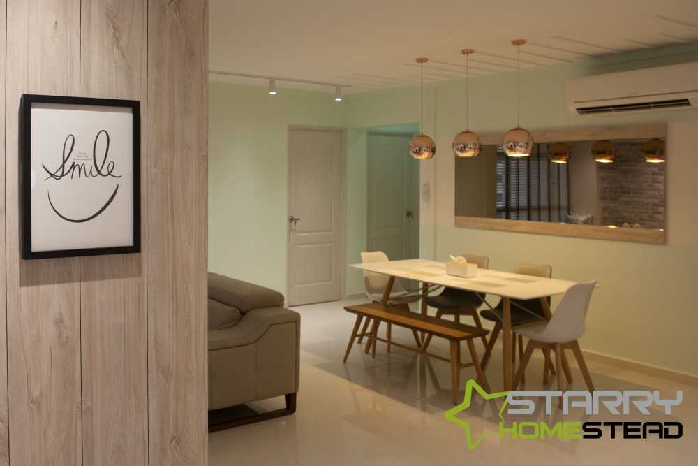 Scandinavian Dining Room with Dining Table and Dining Chairs