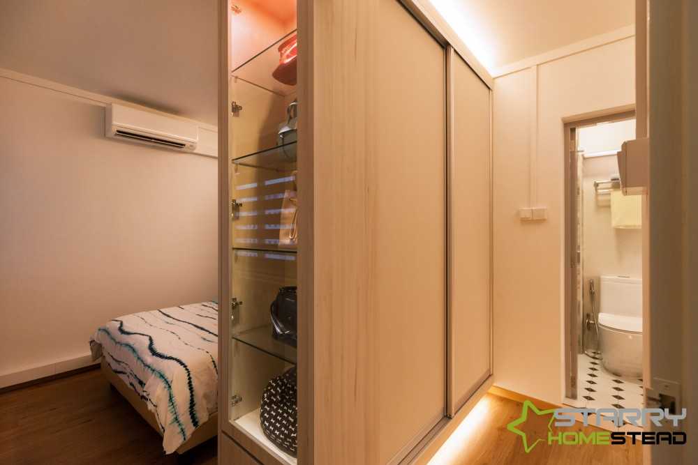 Scandinavian Bedroom with Wardrobe and Sliding Wardrobe