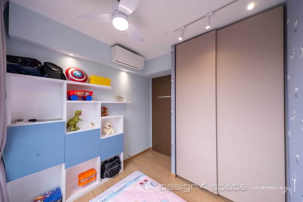 Contemporary Bedroom with Wardrobe and Sliding Wardrobe