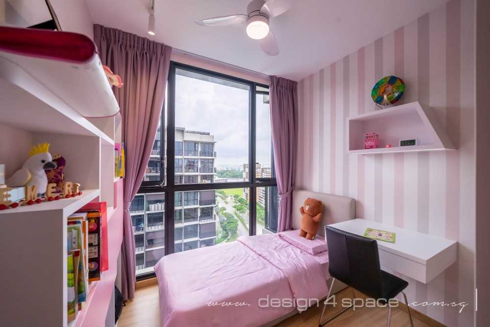 Contemporary Bedroom with Bookshelf and Wardrobe