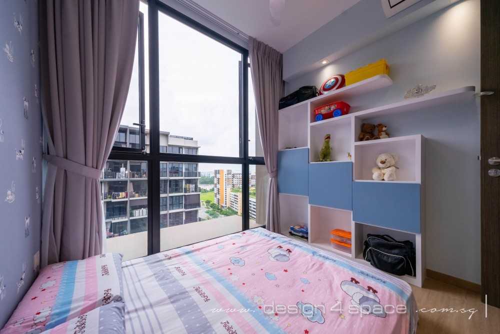 Contemporary Bedroom with Vinyl Flooring and Wood Flooring