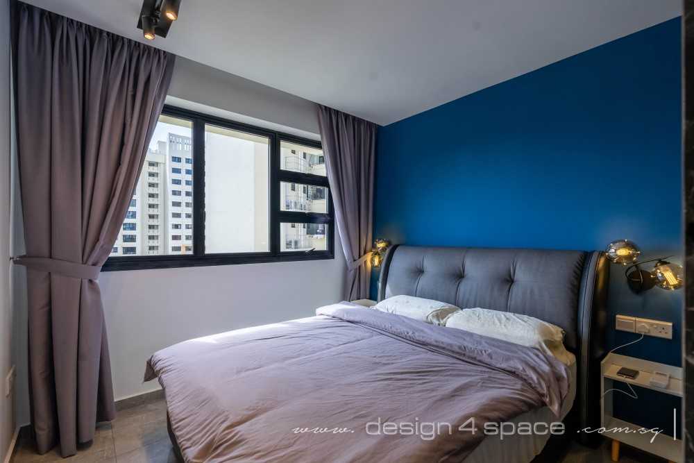 Contemporary Bedroom with Vinyl Flooring and Drop Ceiling