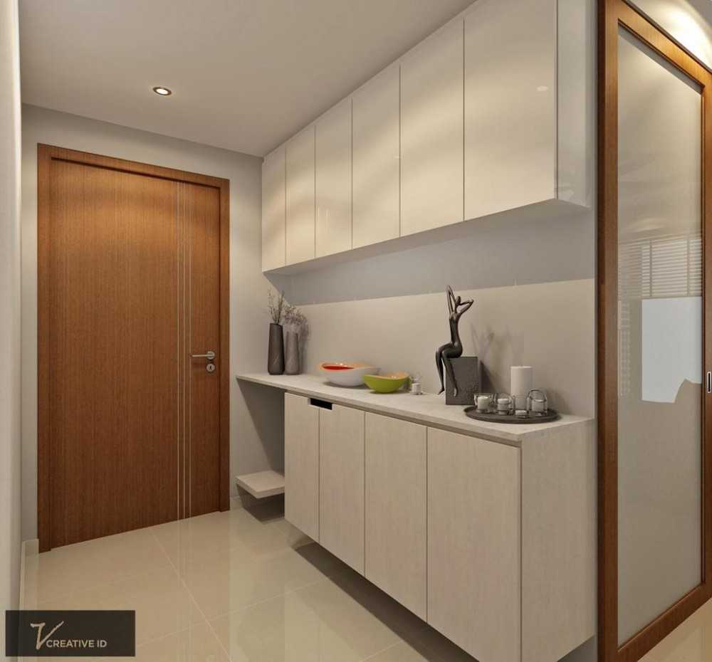 Contemporary Entryway with Console Table and Small Storage