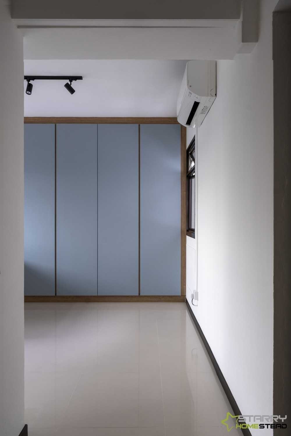 Eclectic Bedroom with Wardrobe and Doors