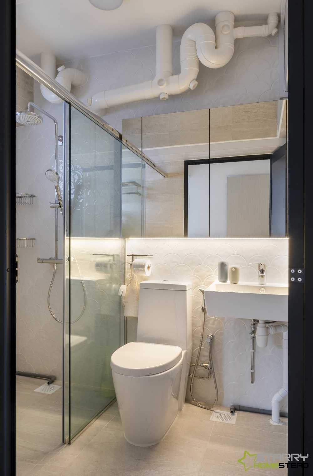 Eclectic Bathroom with Mirror and Bathroom Mirrors