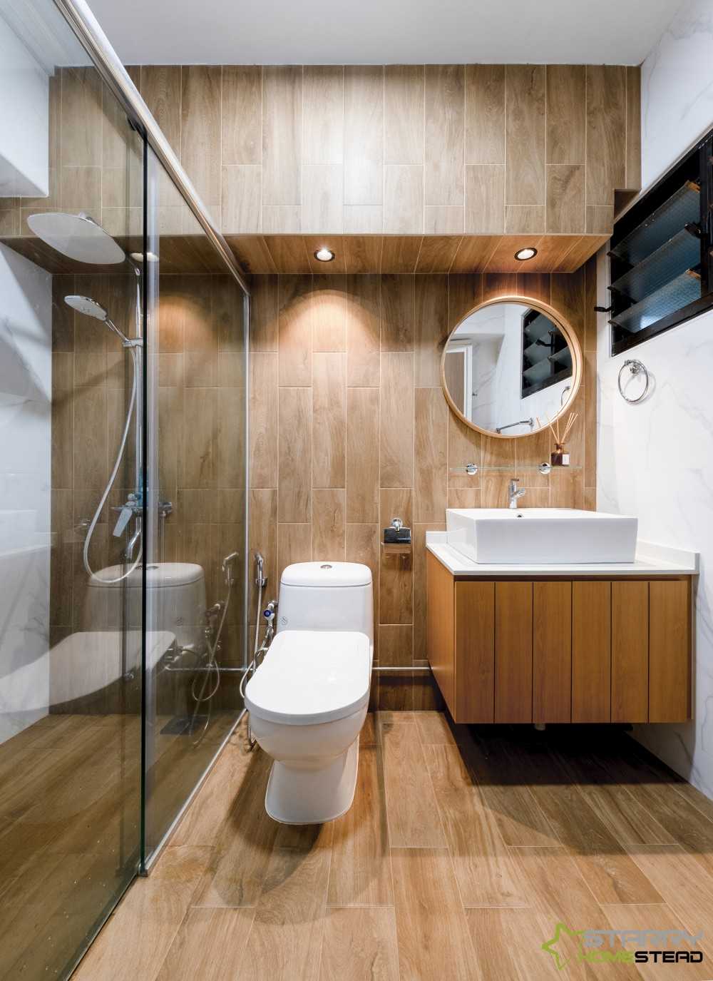 Scandinavian Bathroom with Bathroom Sinks and Toilet Bowl