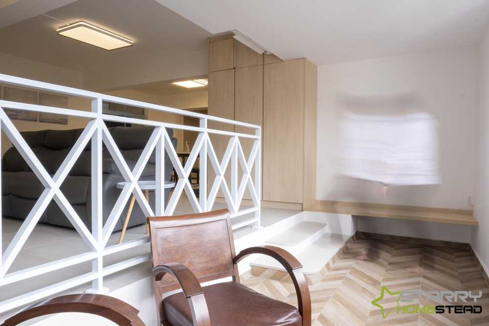Modern Entryway with Seating Bench and Storage Cabinets