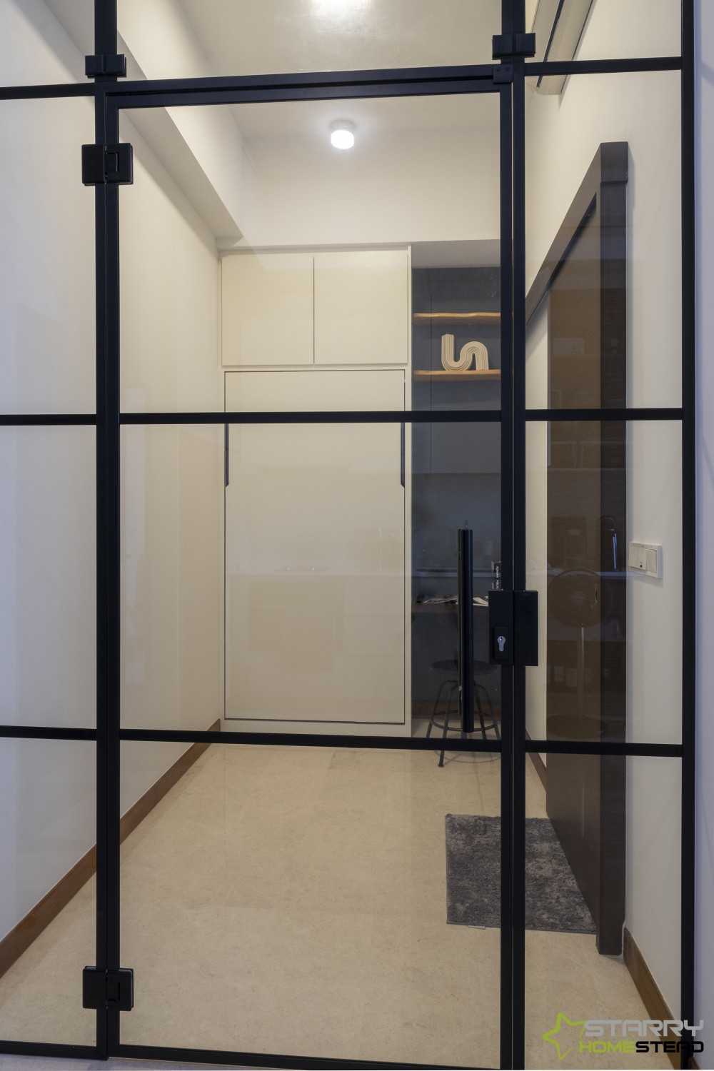Modern Bedroom with Wardrobe and Sliding Wardrobe