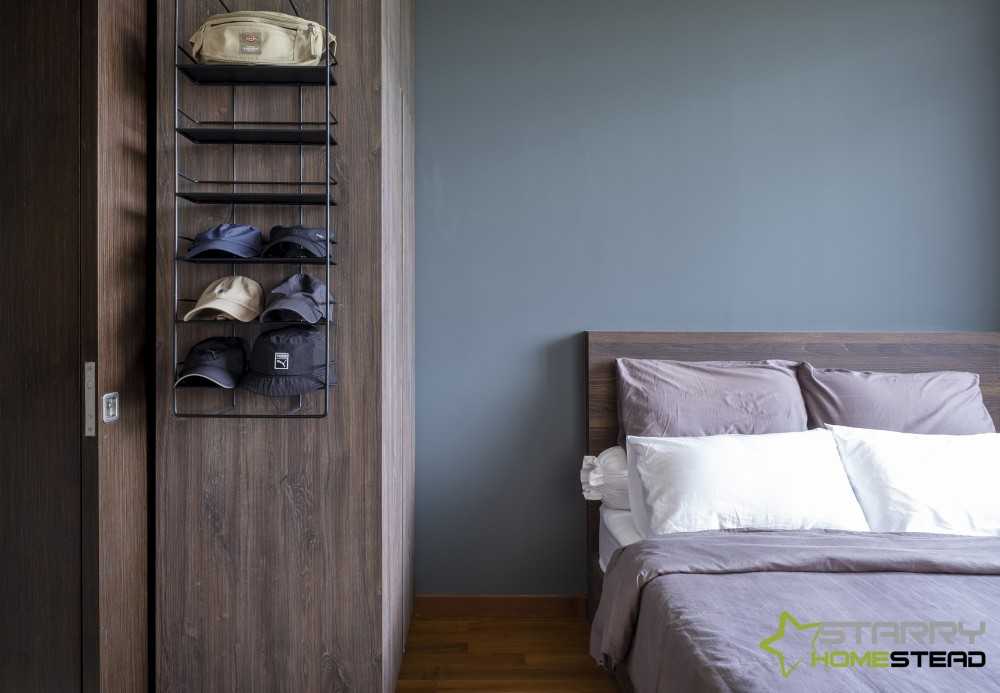 Modern Bedroom with Wardrobe and Bed