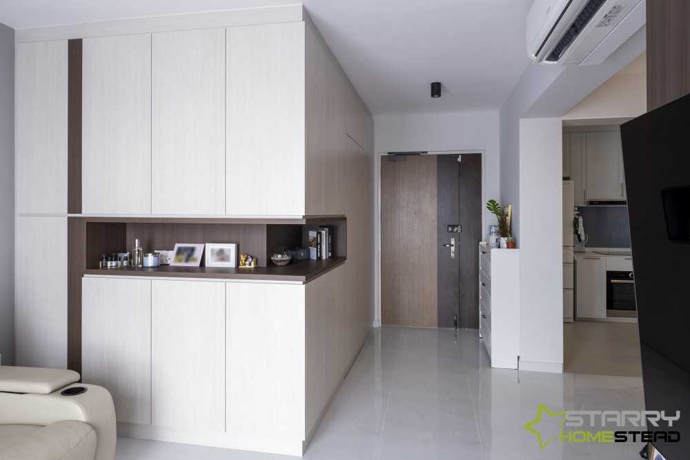 Modern Entryway with Display Cabinets and Shoe Cabinets