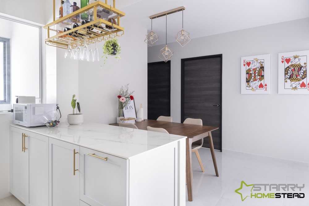 Modern Dining Room with Dining Table and Dining Chairs