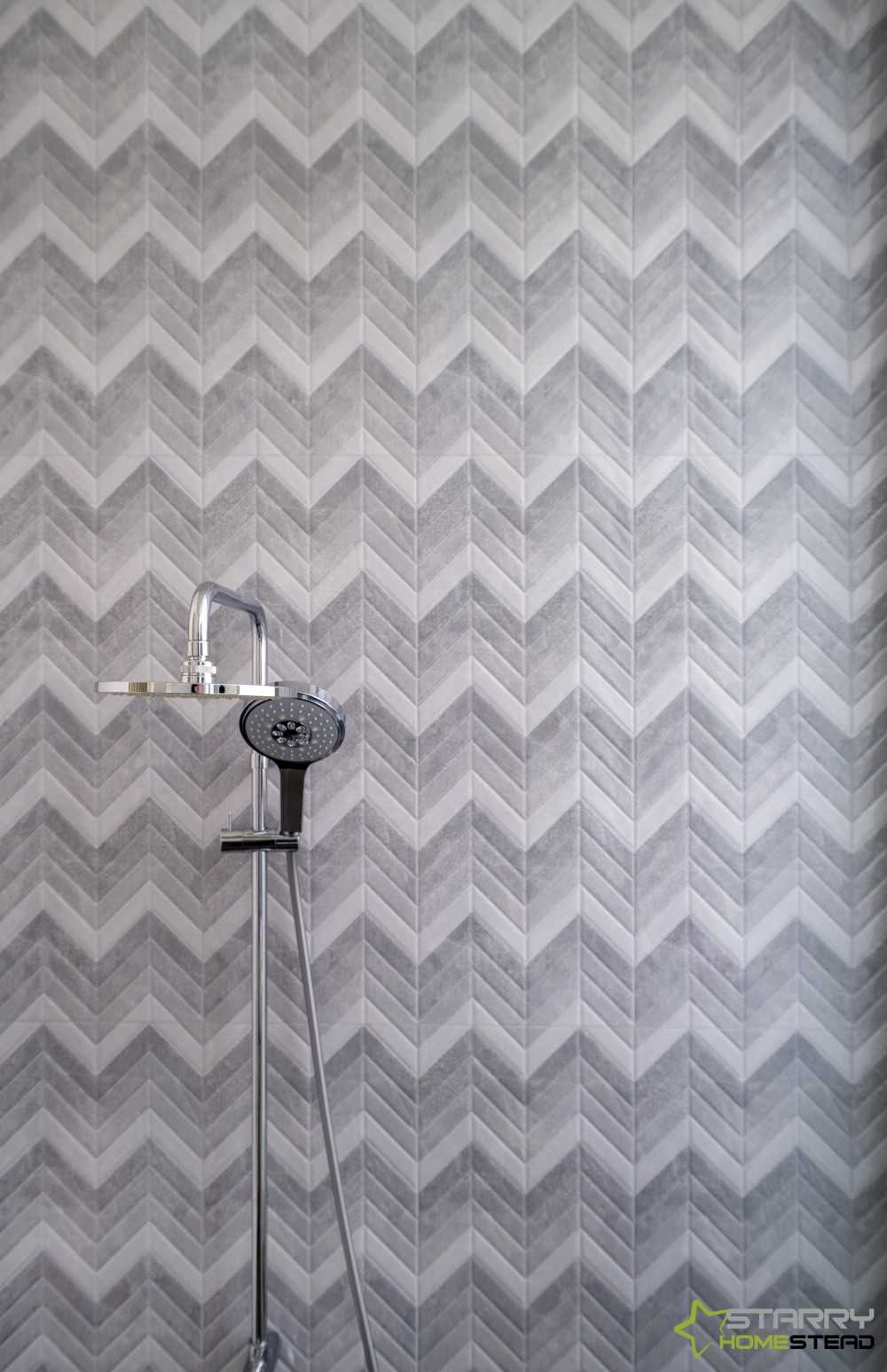 Modern Bathroom with Showers and Tiles