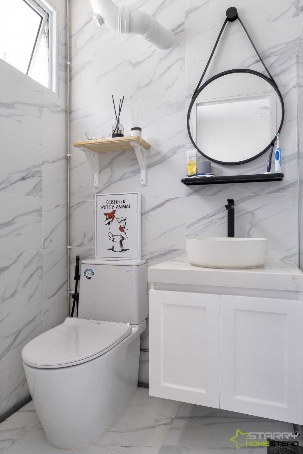 Minimalist Bathroom with Bathroom Tap and Toilet Bowl