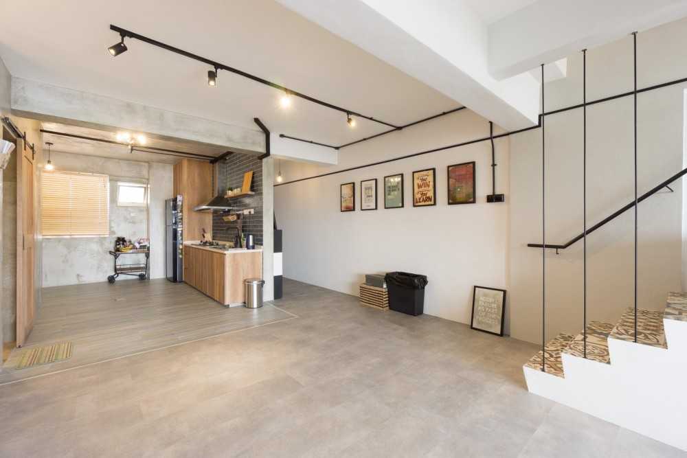 Industrial Kitchen with Countertop and Vinyl Flooring