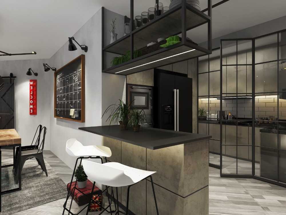Industrial Kitchen at Parc oasis jurong east ave 1 55 by Mr Designer
