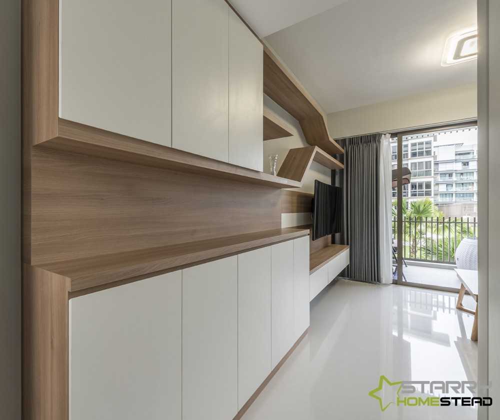 Scandinavian Living Room with TV Console and Storage Cabinets