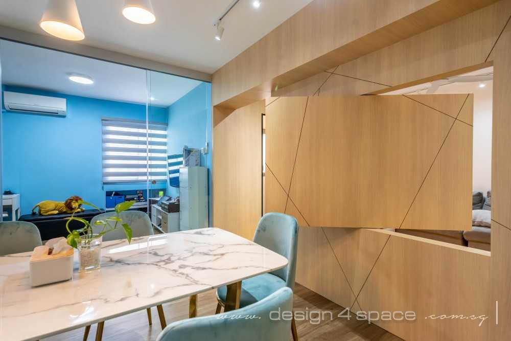 Scandinavian Dining Room with Drop Ceiling and Ceiling Light