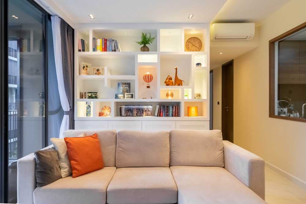 Modern Living Room with TV Console and Sofa
