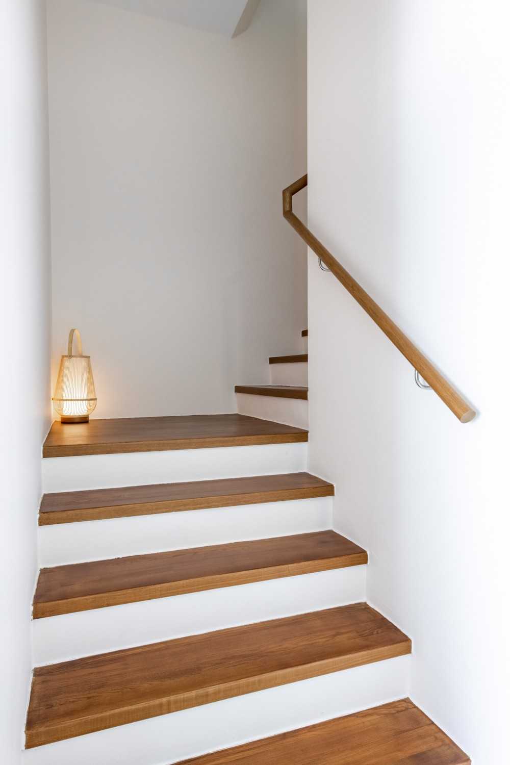 Asian Hallway with Lamps and Floor Lamp