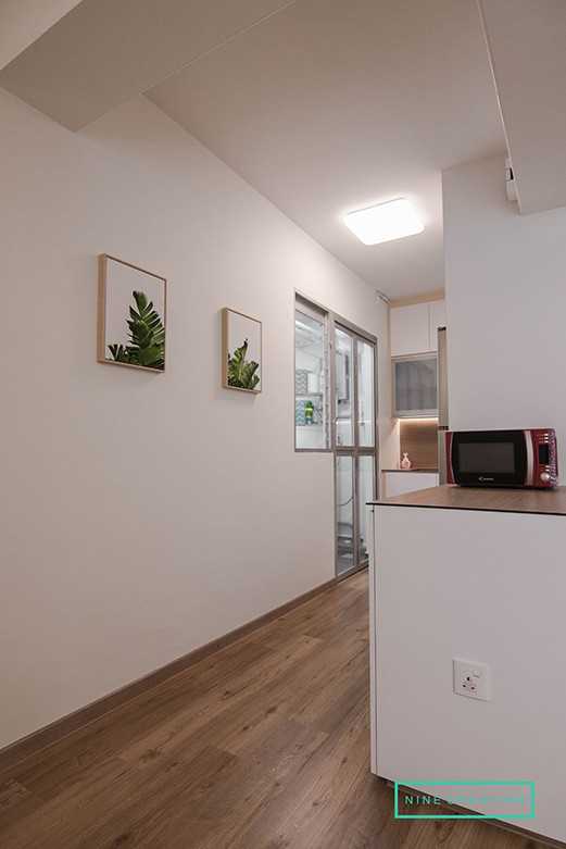 Modern Kitchen with Countertop and Vinyl Flooring