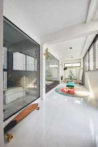 Contemporary Entryway at Somewhere Out There