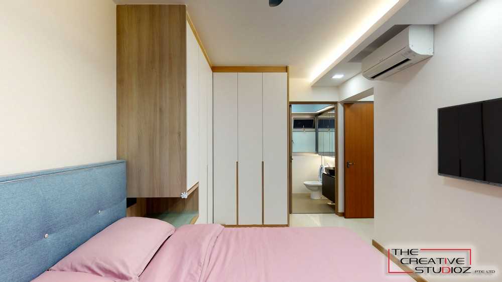 Scandinavian Bedroom with Cove Lighting and Wardrobe