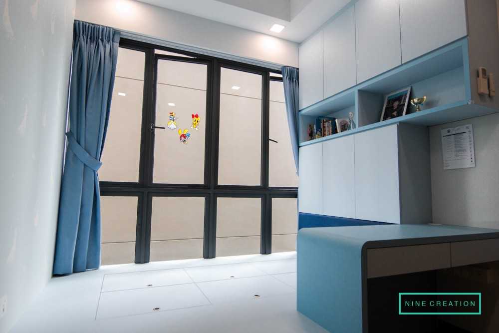 Contemporary Bedroom with Platform Bed and Cove Lighting