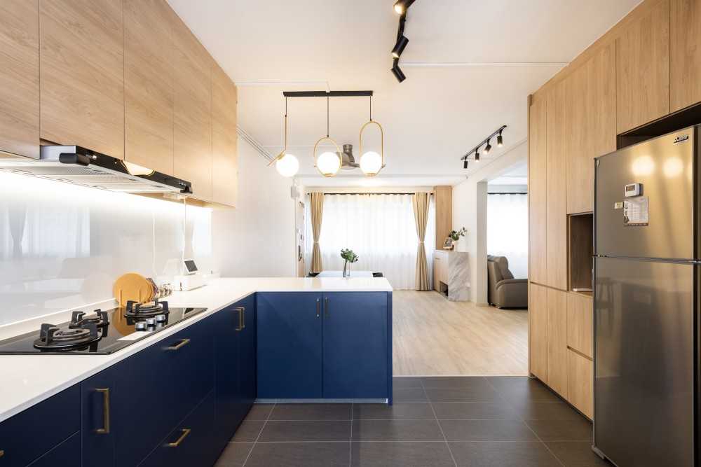 Scandinavian Kitchen with Kitchen Backsplash and Kitchen Accessories