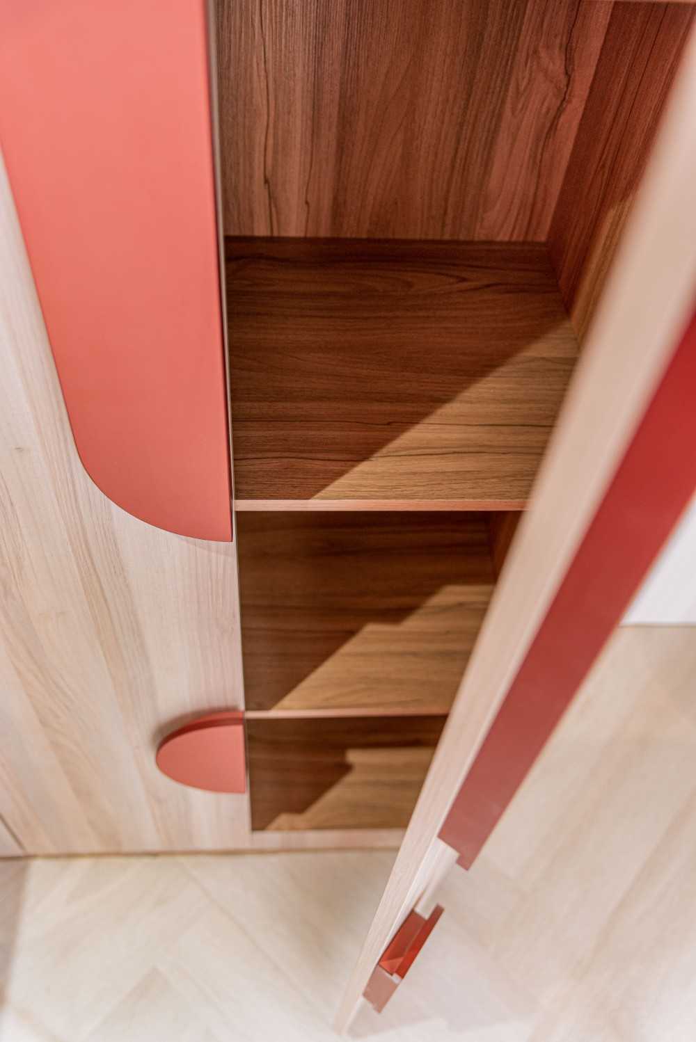 Eclectic Kids Room with Children's Storage and Children's Beds
