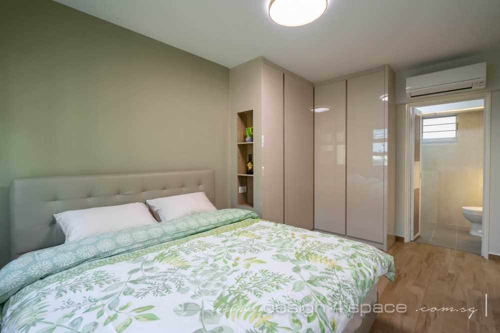 Contemporary Bedroom with Ceiling Light and Wardrobe