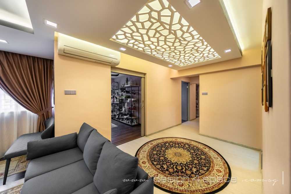 Contemporary Foyer with Artwork and Console Table