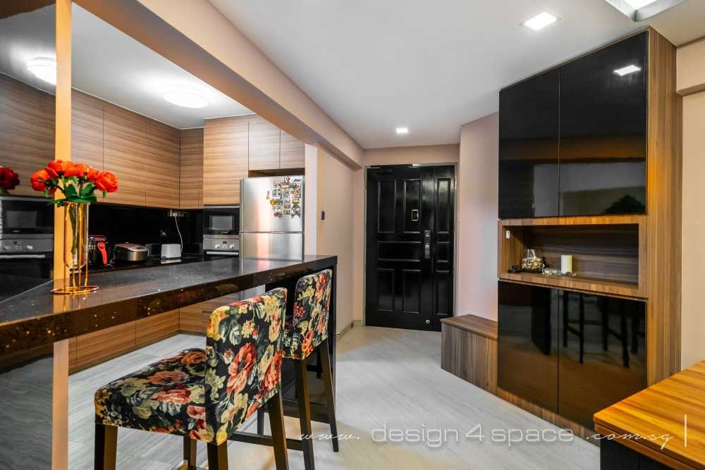 Contemporary Dining Room with Drop Ceiling and Ceiling Light
